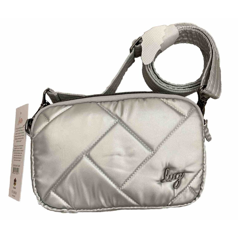 LUG Coupe SE Covertible Crossbody Belt Bag Metallic Silver——NWT‎